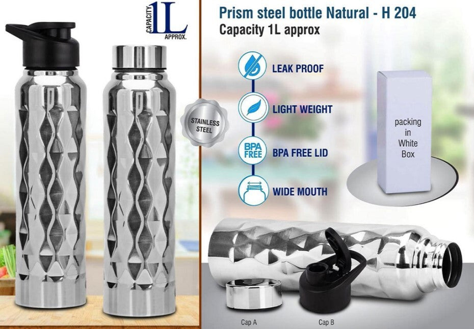 Stainless Steel (Straight Water Bottle) - 750ml | Durable Design, Easy To Clean, Suitable For Hot And Cold Beverages, Versatile Mug And Bottle Combo