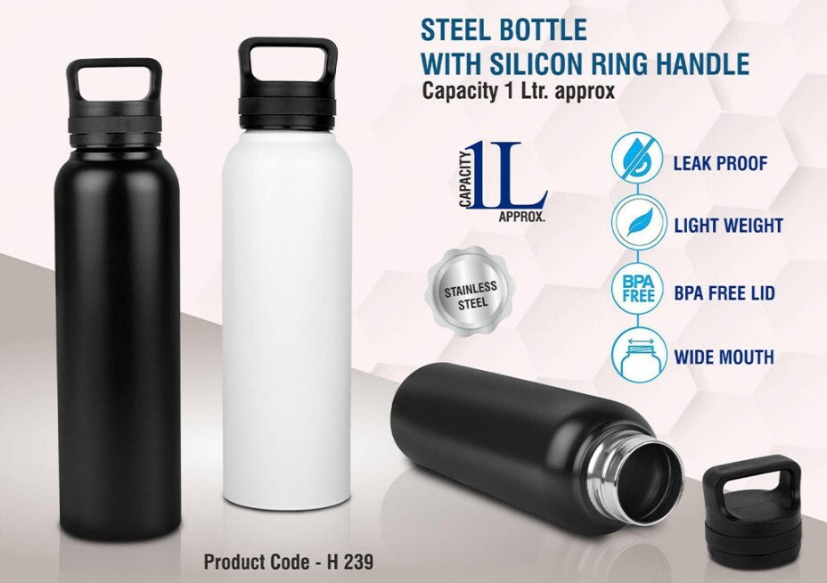 Stainless Steel (Straight Water Bottle) - 750ml | Durable Design, Easy To Clean, Suitable For Hot And Cold Beverages, Versatile Mug And Bottle Combo
